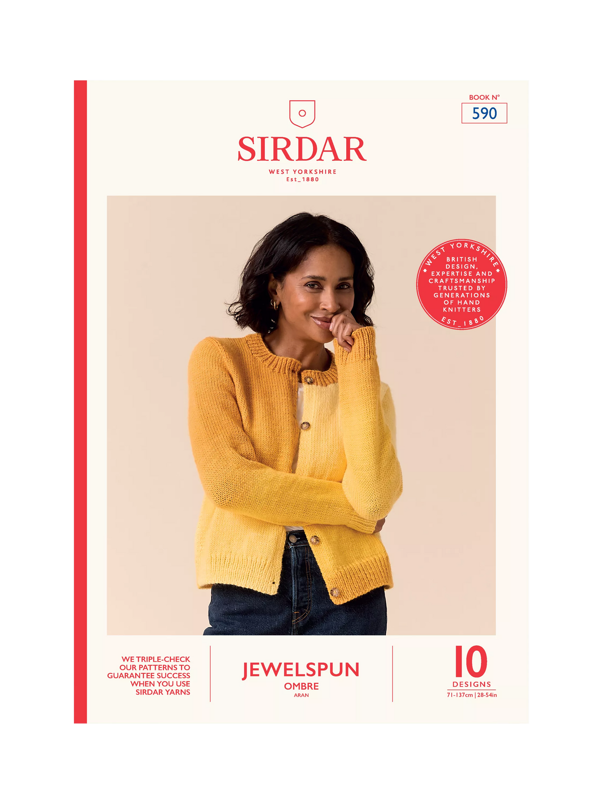 Sirdar knitting patterns book Jewelspun Ombre 48 pages (British brand)