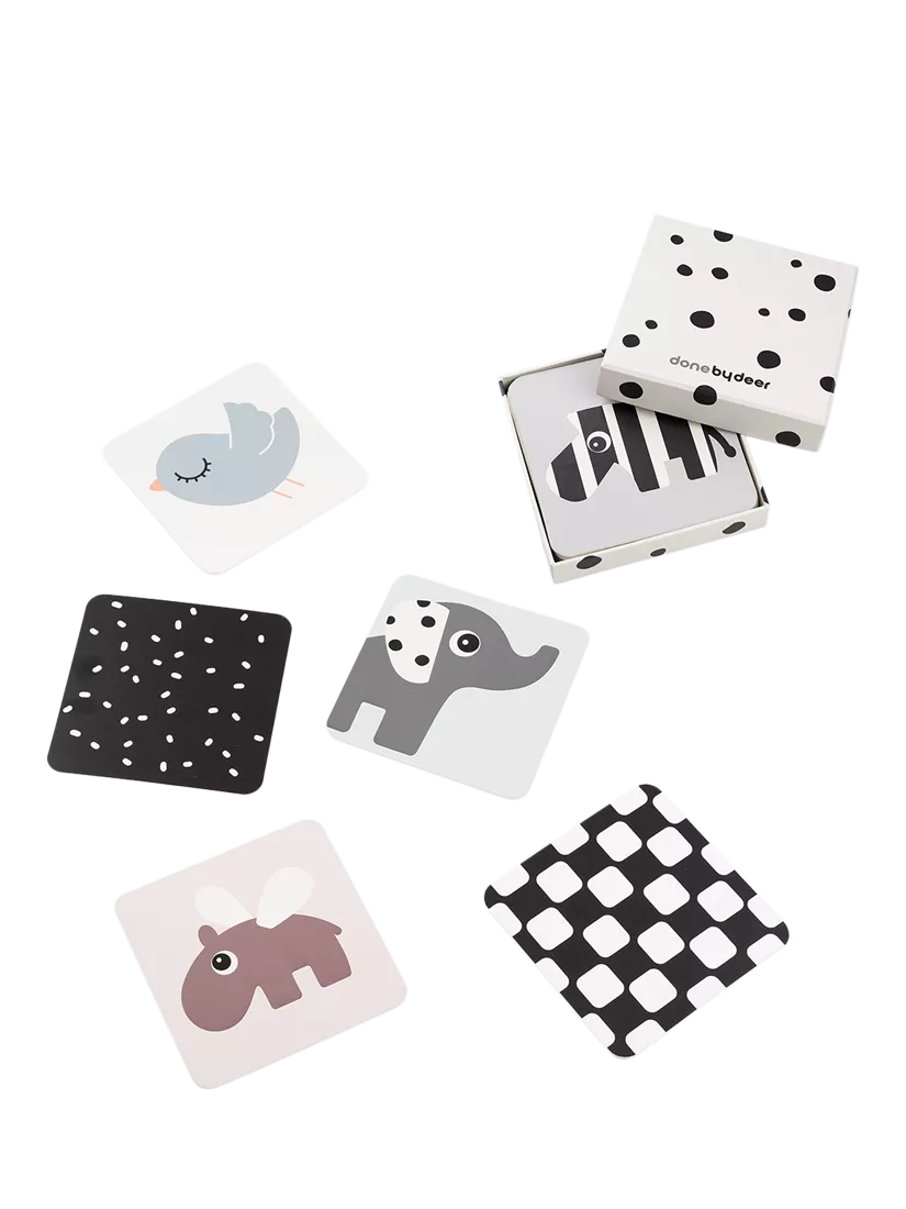 Done by Deer Contrast Cards Visual Stimulation 10 Pack - British product