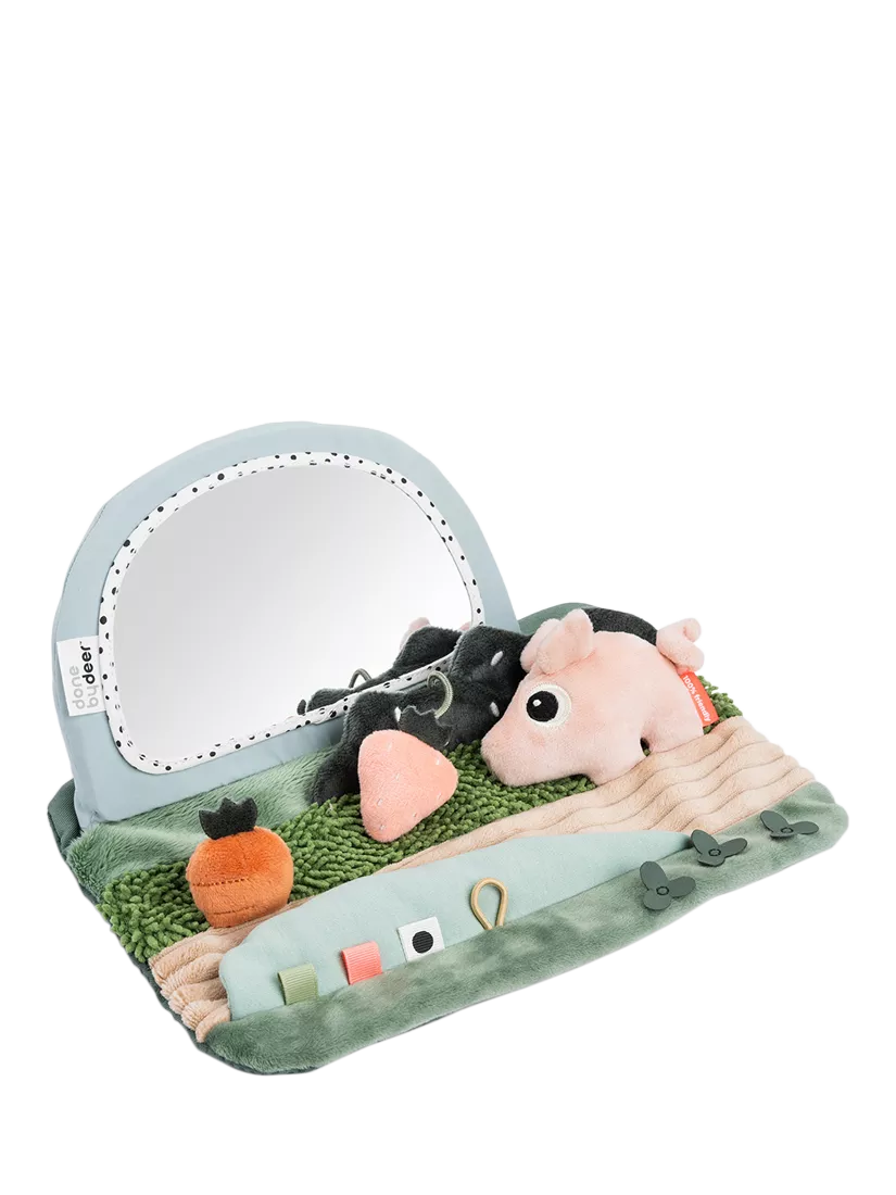 Done by Deer vegetable patch sensory mirror baby toy - British product