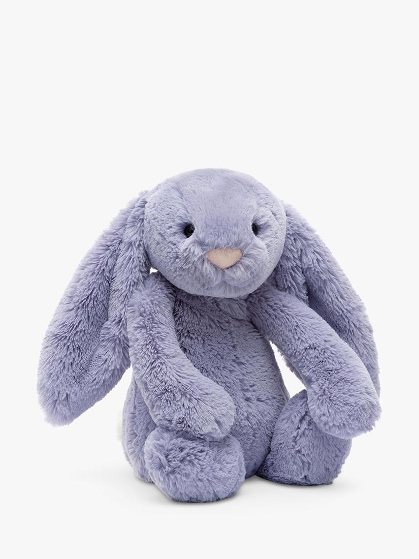 Soft Bunny Plush Toy with Pink Suedette Nose and Long Ears