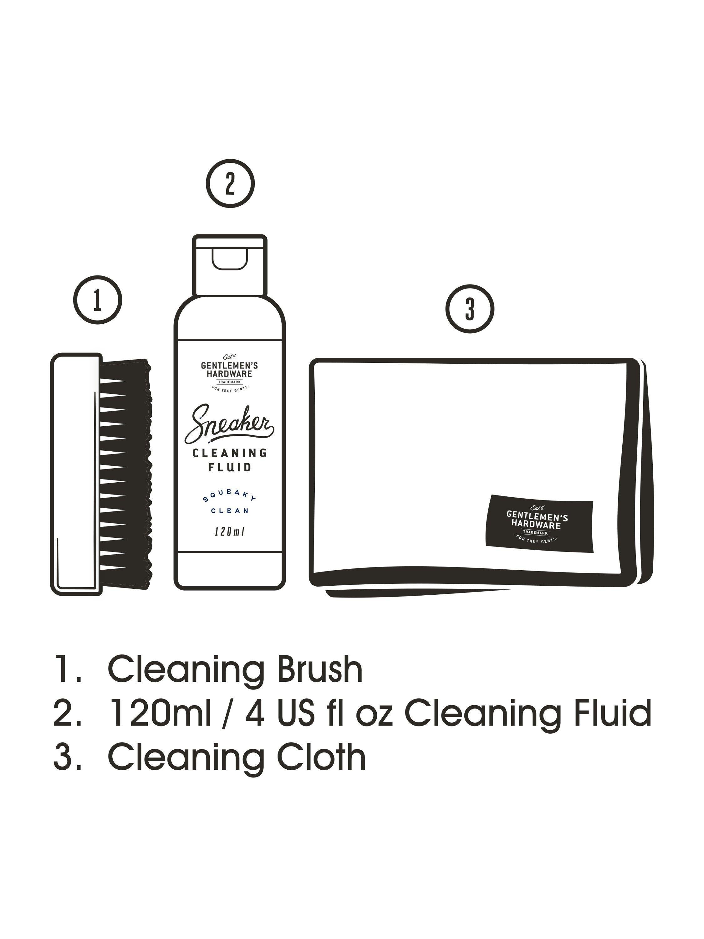 Gentlemen's Hardware sneaker care kit, imported from the UK