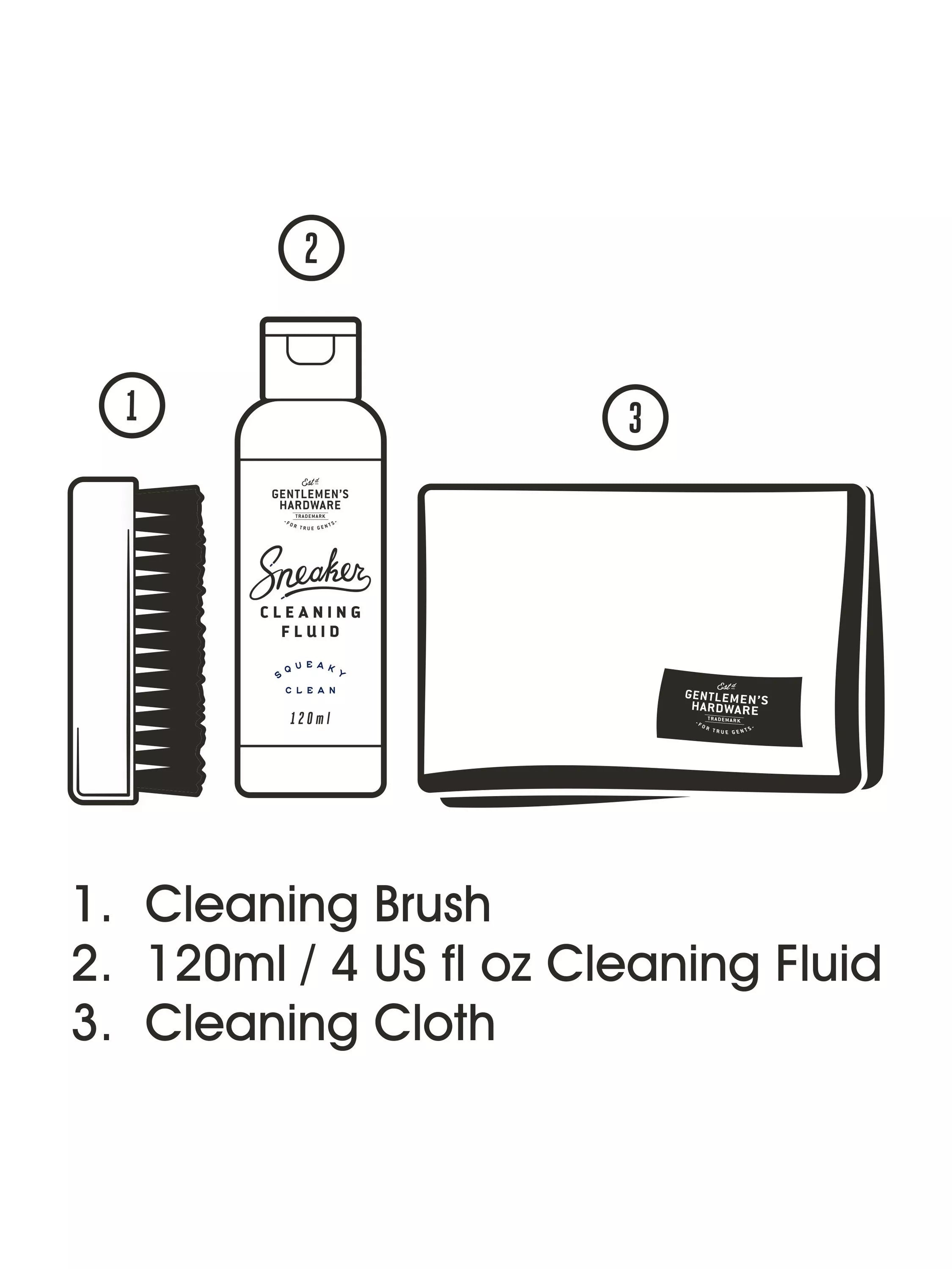 Gentlemen's Hardware sneaker care kit, imported from the UK