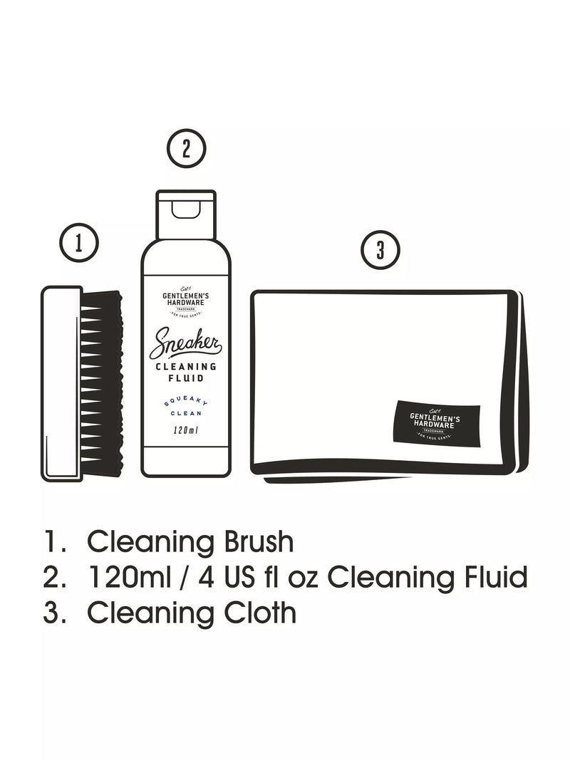 Gentlemen's Hardware sneaker care kit, imported from the UK