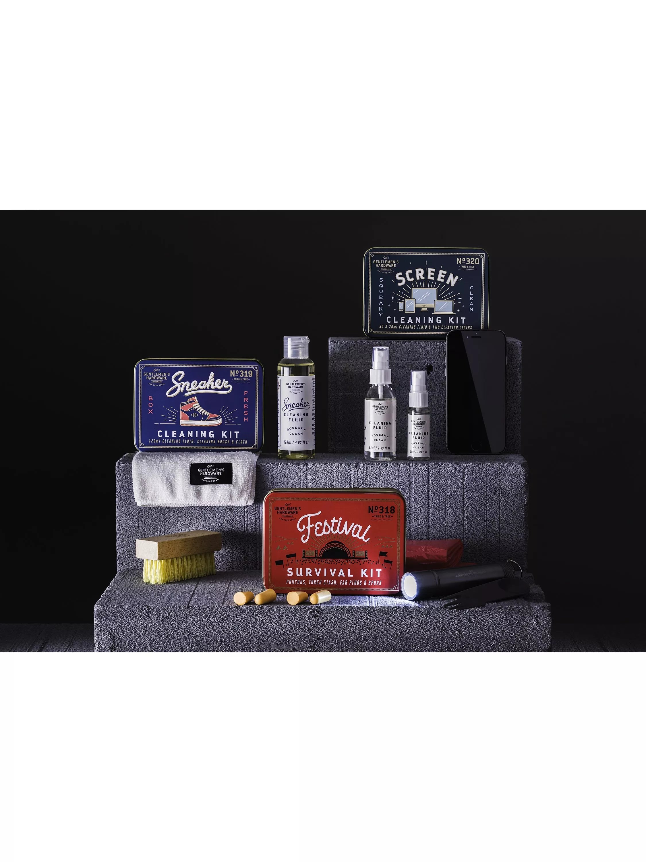 Gentlemen's Hardware sneaker care kit, imported from the UK