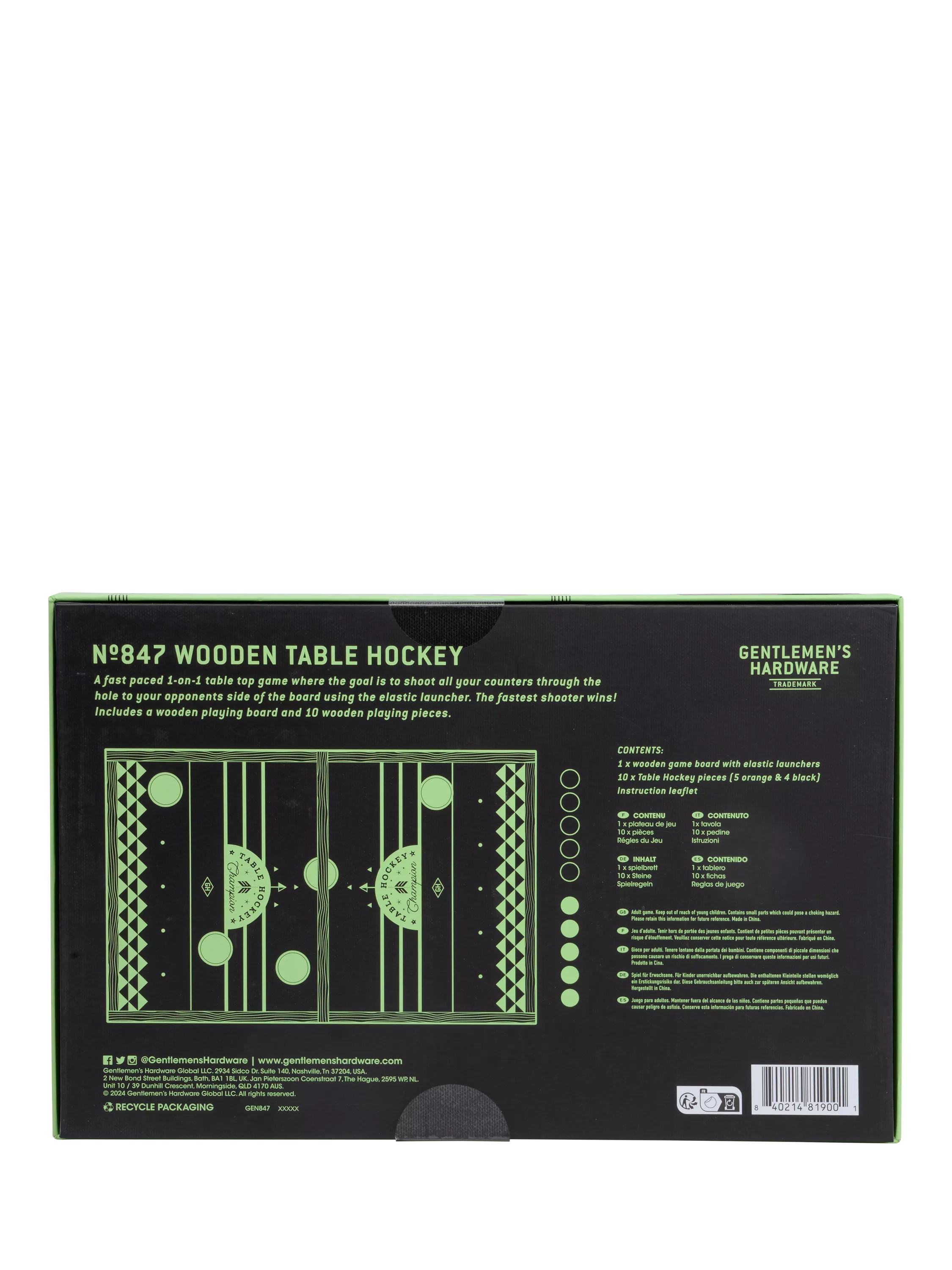 Gentlemen's Hardware table hockey game (British brand)