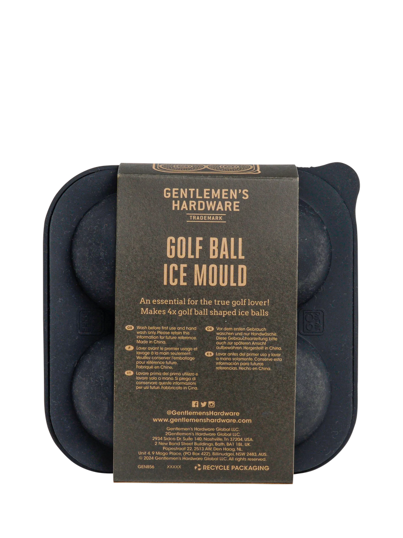 Gentlemen's Hardware golf ball ice mould, UK version