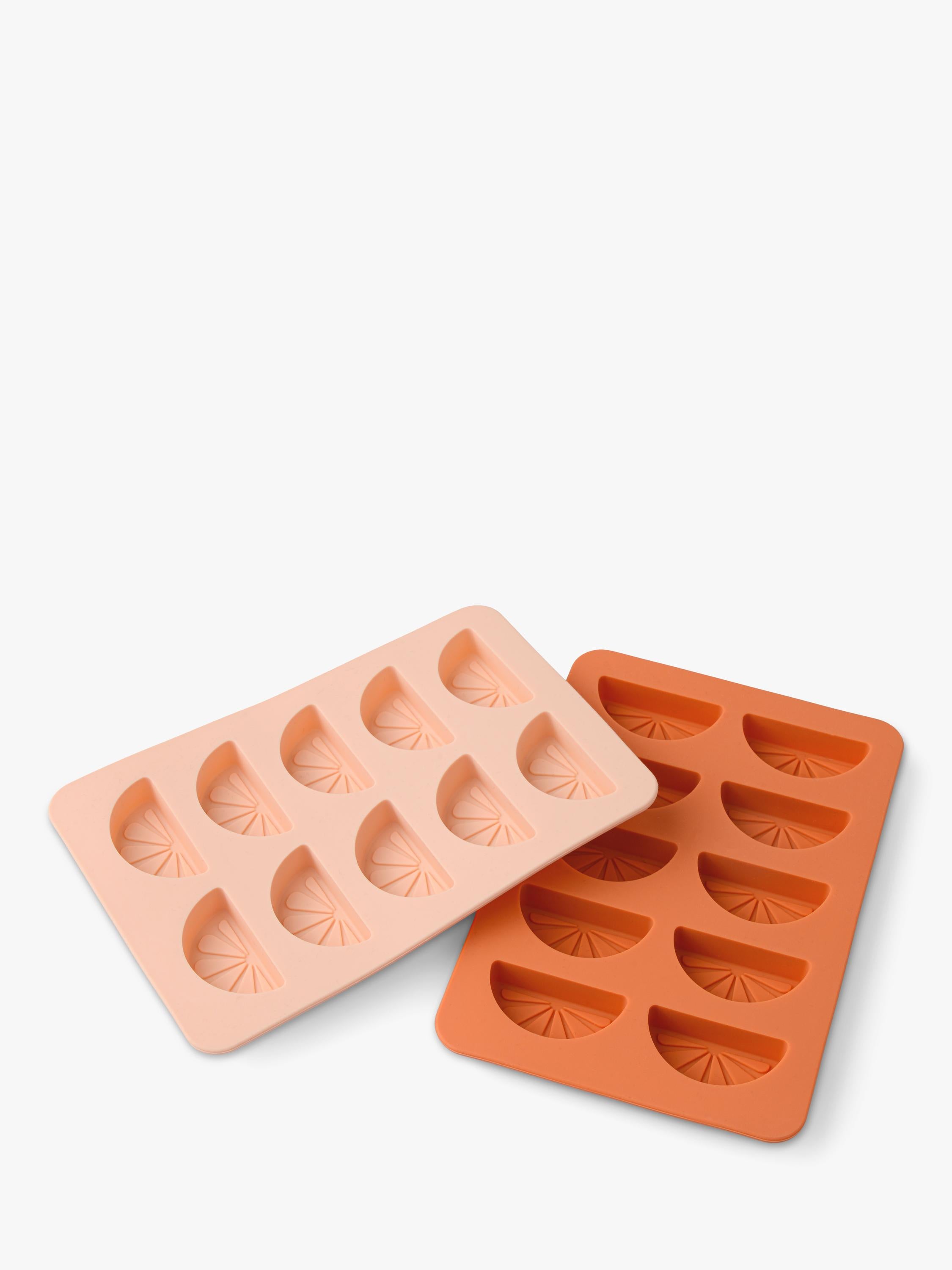 Orange Fruit Ice Cube Trays Pack of 2