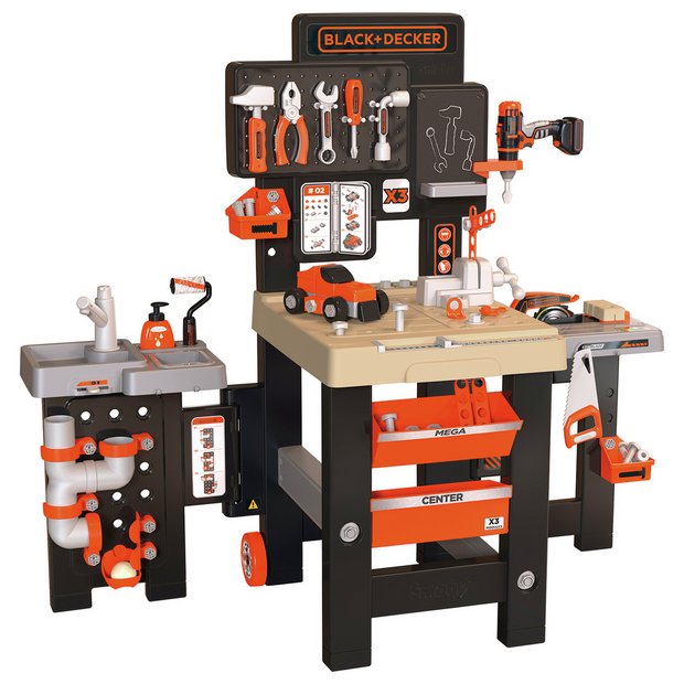 Smoby Black+Decker toy workbench mega centre - British product