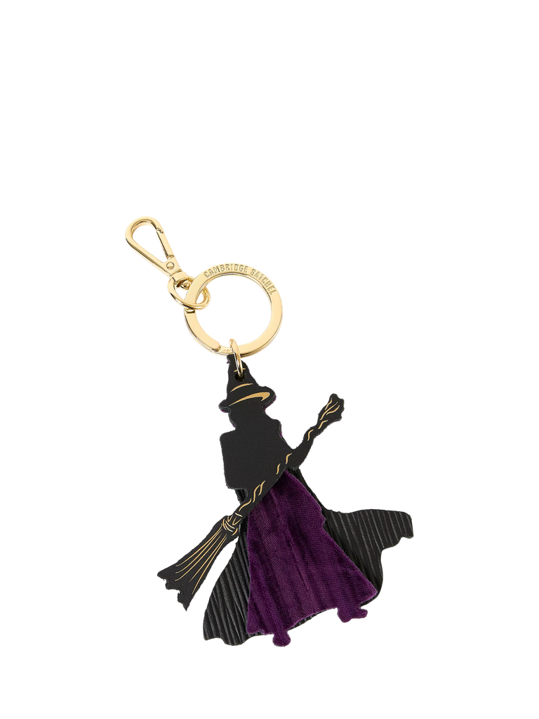 Cambridge Satchel x Wicked The Elphaba Charm, Black 1914 Grain With Purple Velvet