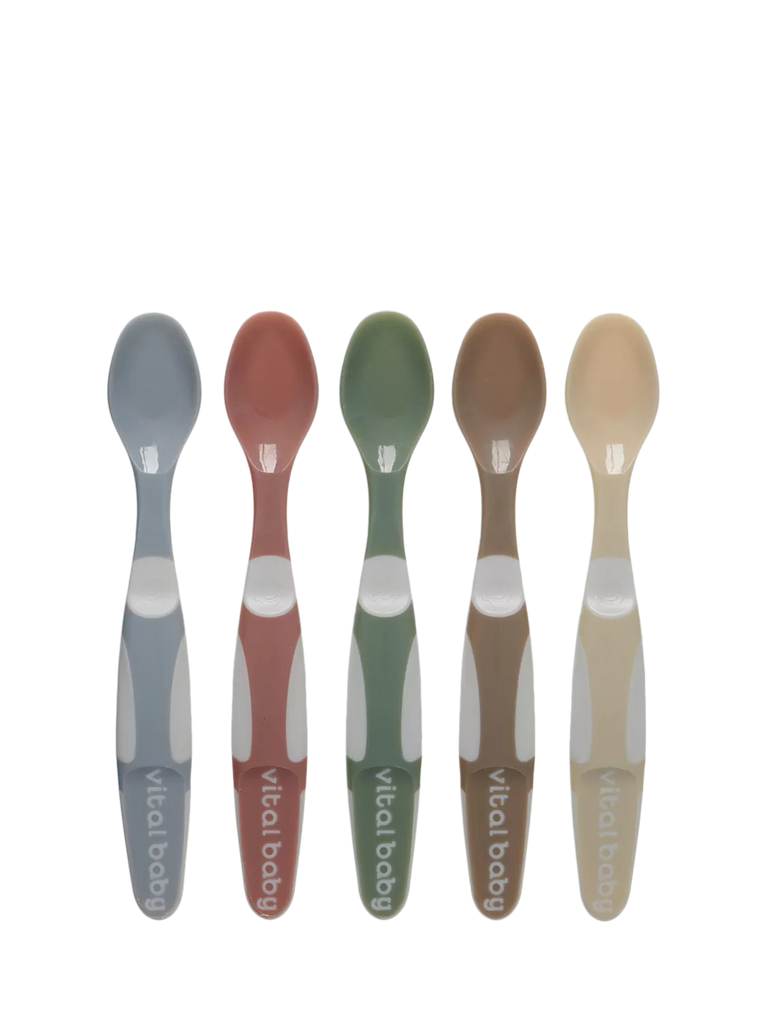 Vital Baby Nourish Start Weaning Spoons, Pack of 5, Natural