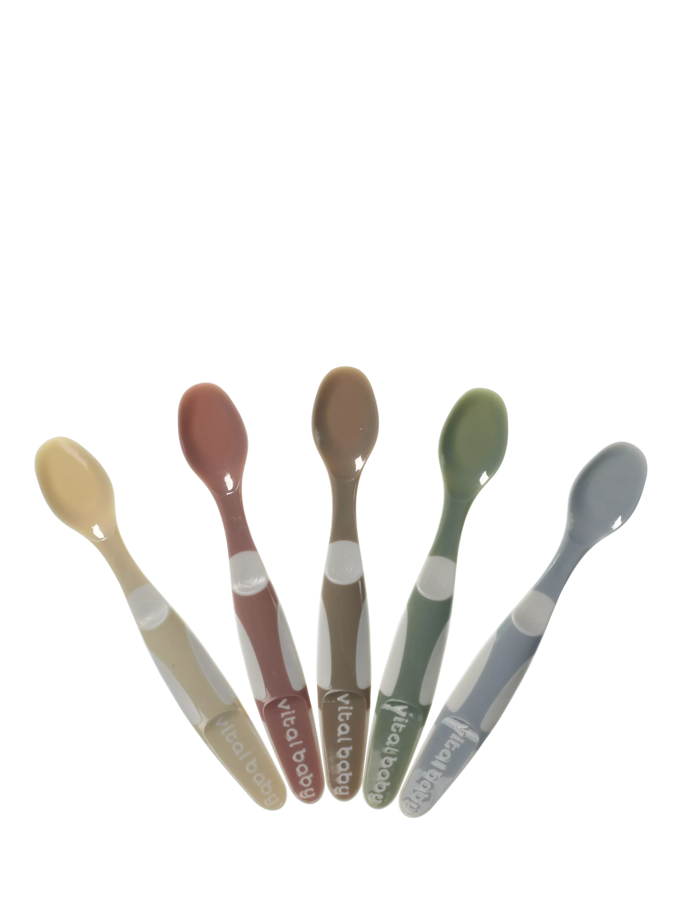 Vital Baby weaning spoons Natural Pack of 5 (British brand)