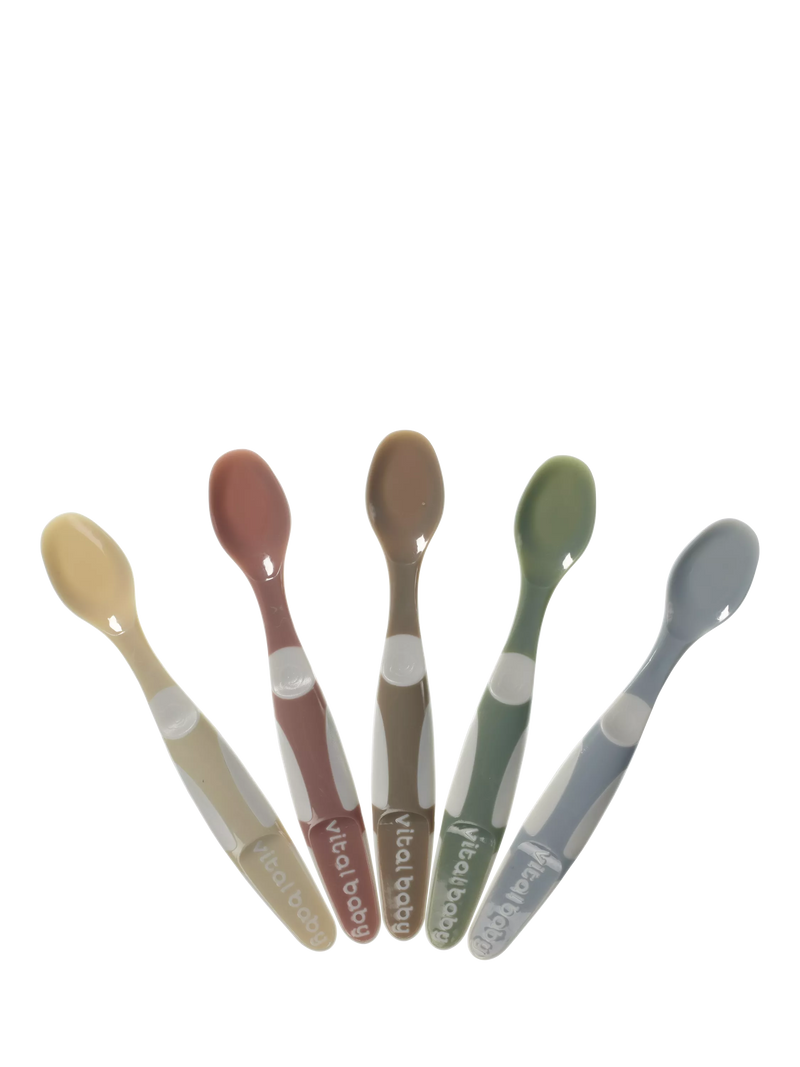 Vital Baby weaning spoons Natural Pack of 5 (British brand)