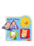 Melissa & Doug wooden jumbo peg puzzle Ms. Rachel Peek-a-Boo, UK version