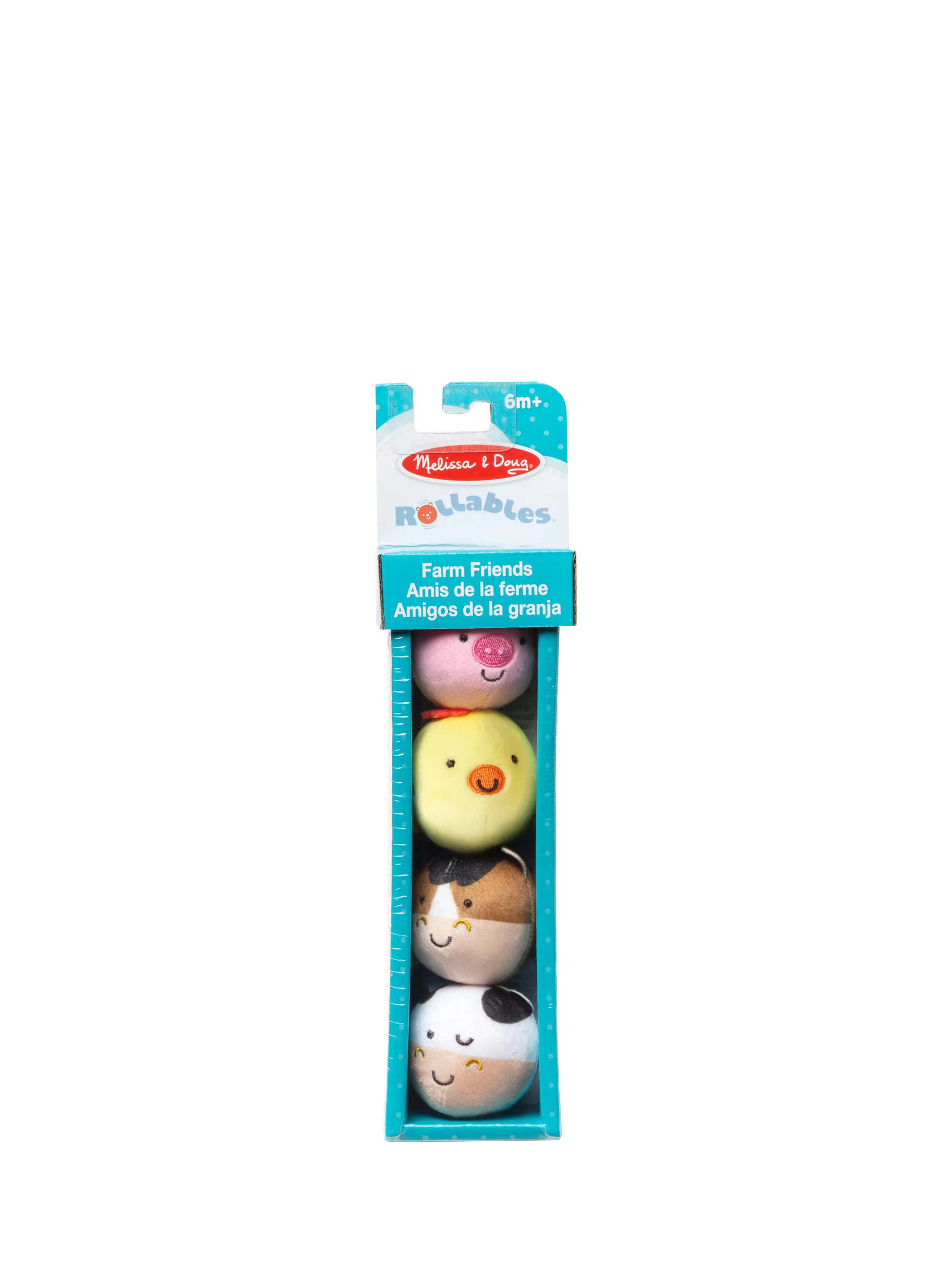 Melissa & Doug Rollables Farm Friends soft toy set (British brand)