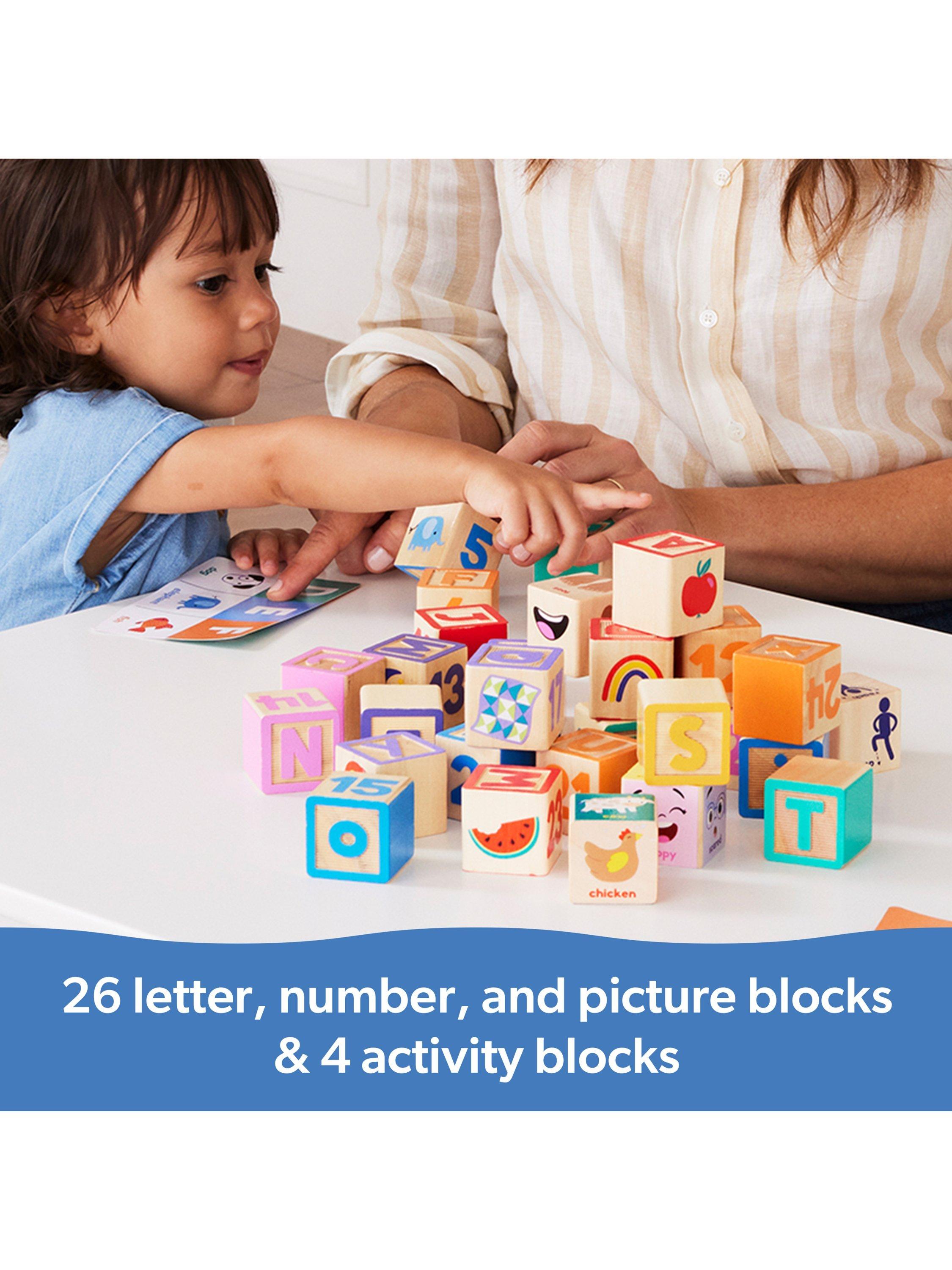 Melissa & Doug Ms. Rachel wooden learning blocks set, imported from the UK