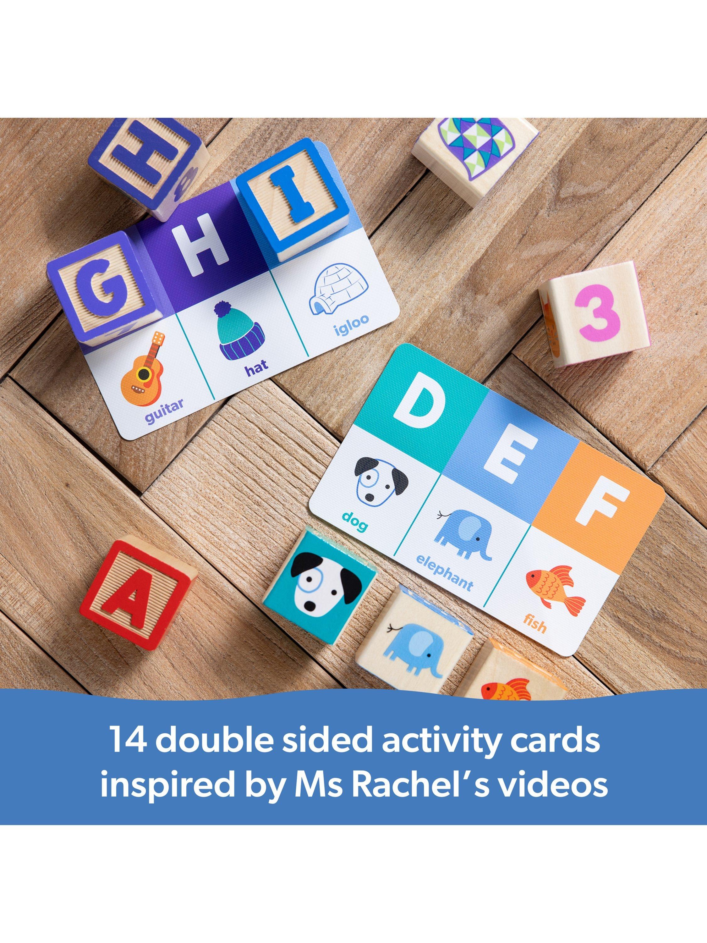 Melissa & Doug Ms. Rachel wooden learning blocks set, imported from the UK