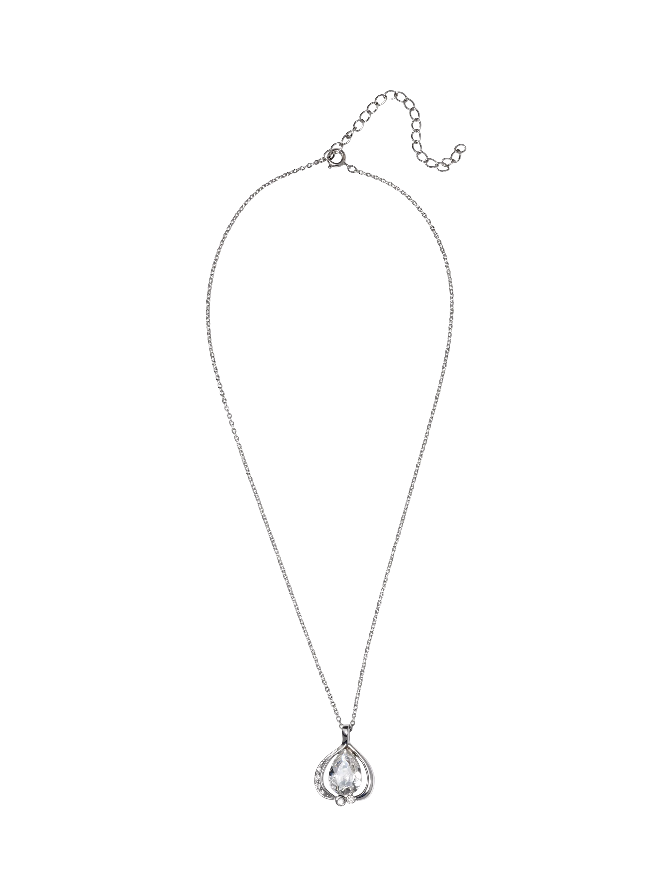 Eclectica pre-loved crystal pendant necklace vintage 1980s, imported from the UK
