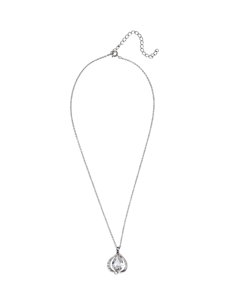 Eclectica pre-loved crystal pendant necklace vintage 1980s, imported from the UK