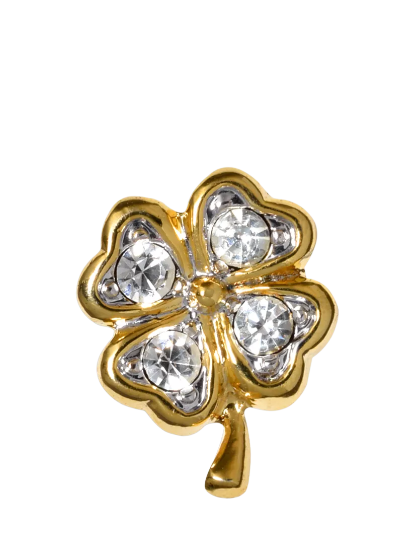 Eclectica vintage four leaf clover stick pin brooch - British product