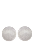 Eclectica button stud earrings satin finish 1.5cm (British brand)