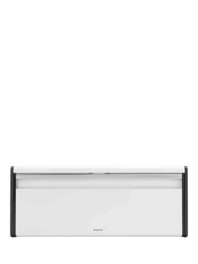John Lewis Brabantia Fall Front Bread Bin, White- Buy online at McGrocer
