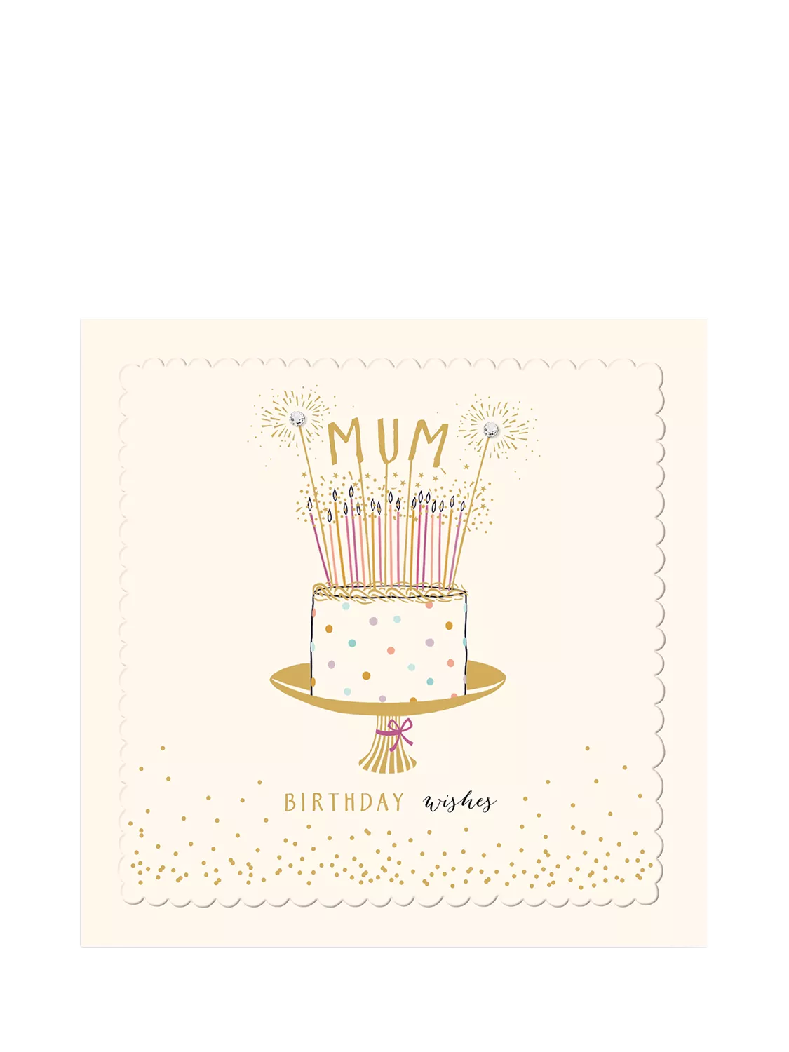 The Proper Mail Company birthday card for mum 166x167mm (British brand)