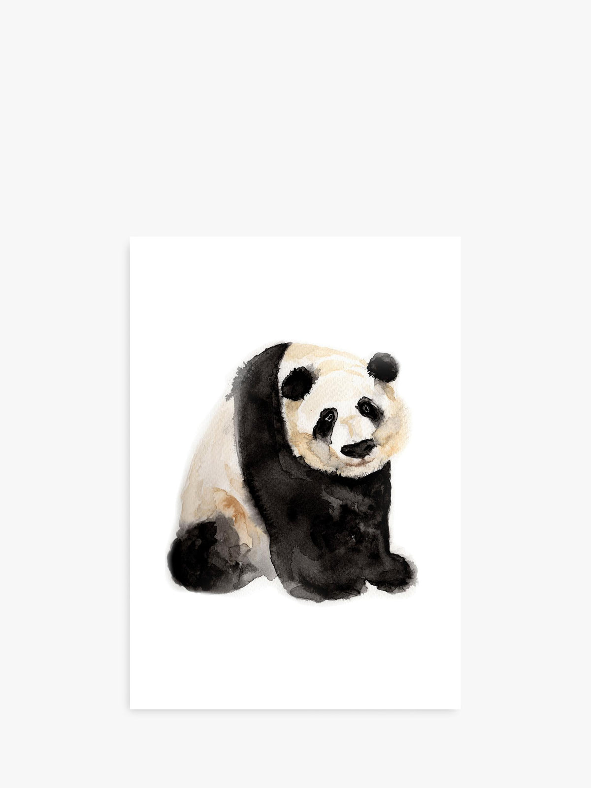 Blank Greeting Card with Panda Design for Any Occasion