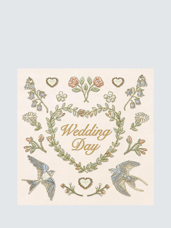 Elizabeth Scarlett Birds Heart Wedding Card