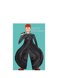 Woodmansterne David Bowie birthday card, imported from the UK