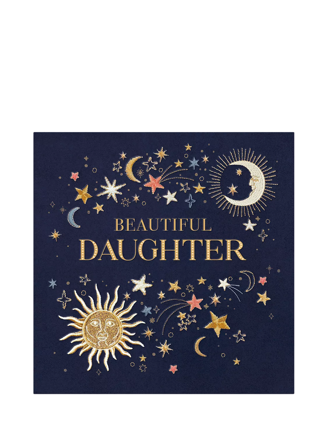 Woodmansterne night sky birthday card for daughter - British product