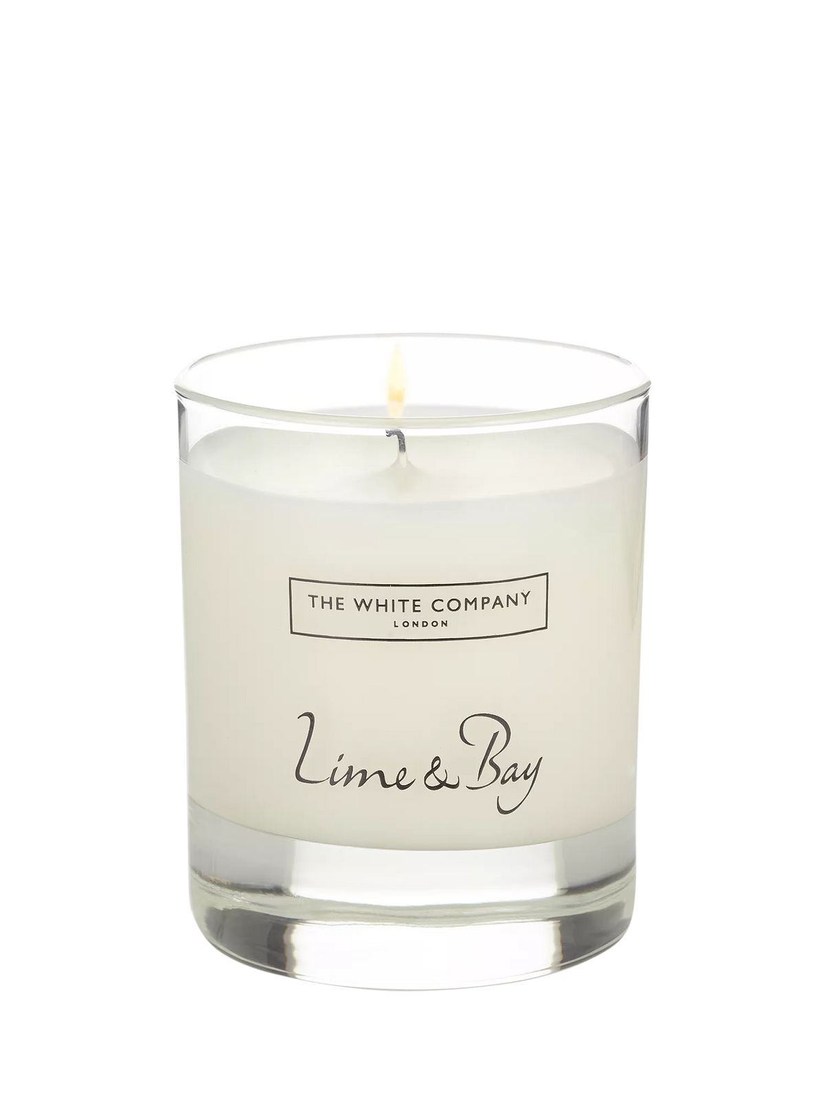 The White Company Lime & Bay scented candle 140g - British product