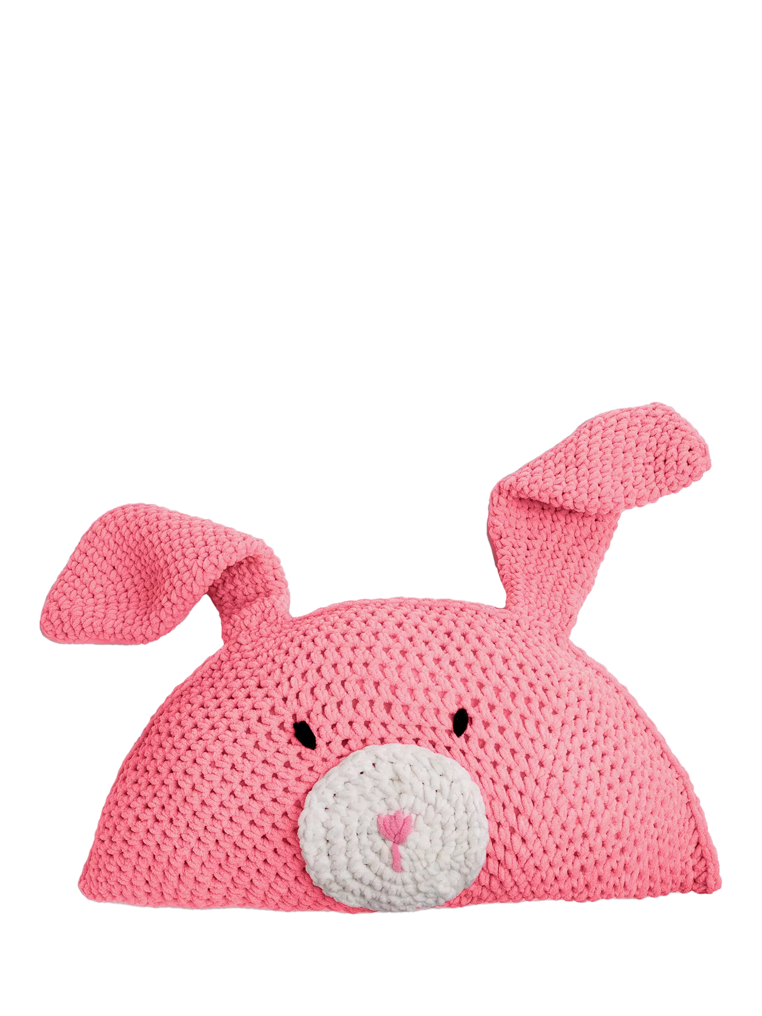 Wool Couture Mabel Bunny cushion crochet kit - British product