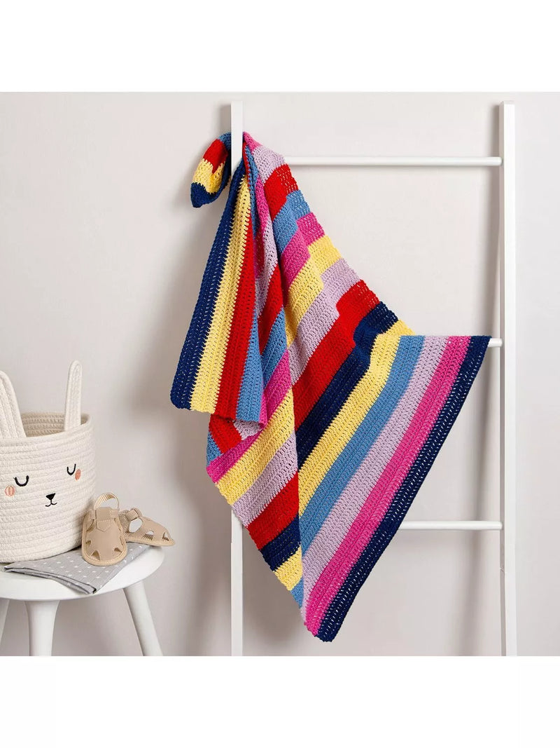 Wool Couture baby blanket crochet kit Brights (British brand)