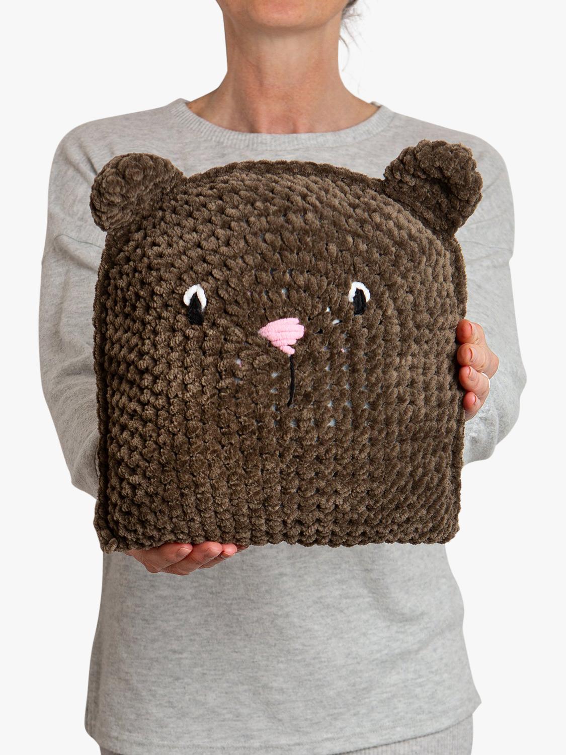 Wool Couture Teddy Bear Cushion Crochet Kit, imported from the UK