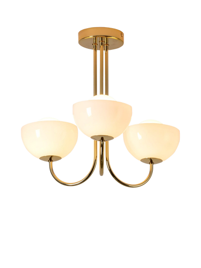 John Lewis Houseof Glass Bowl 3-Arm Ceiling Light- Buy online at McGrocer