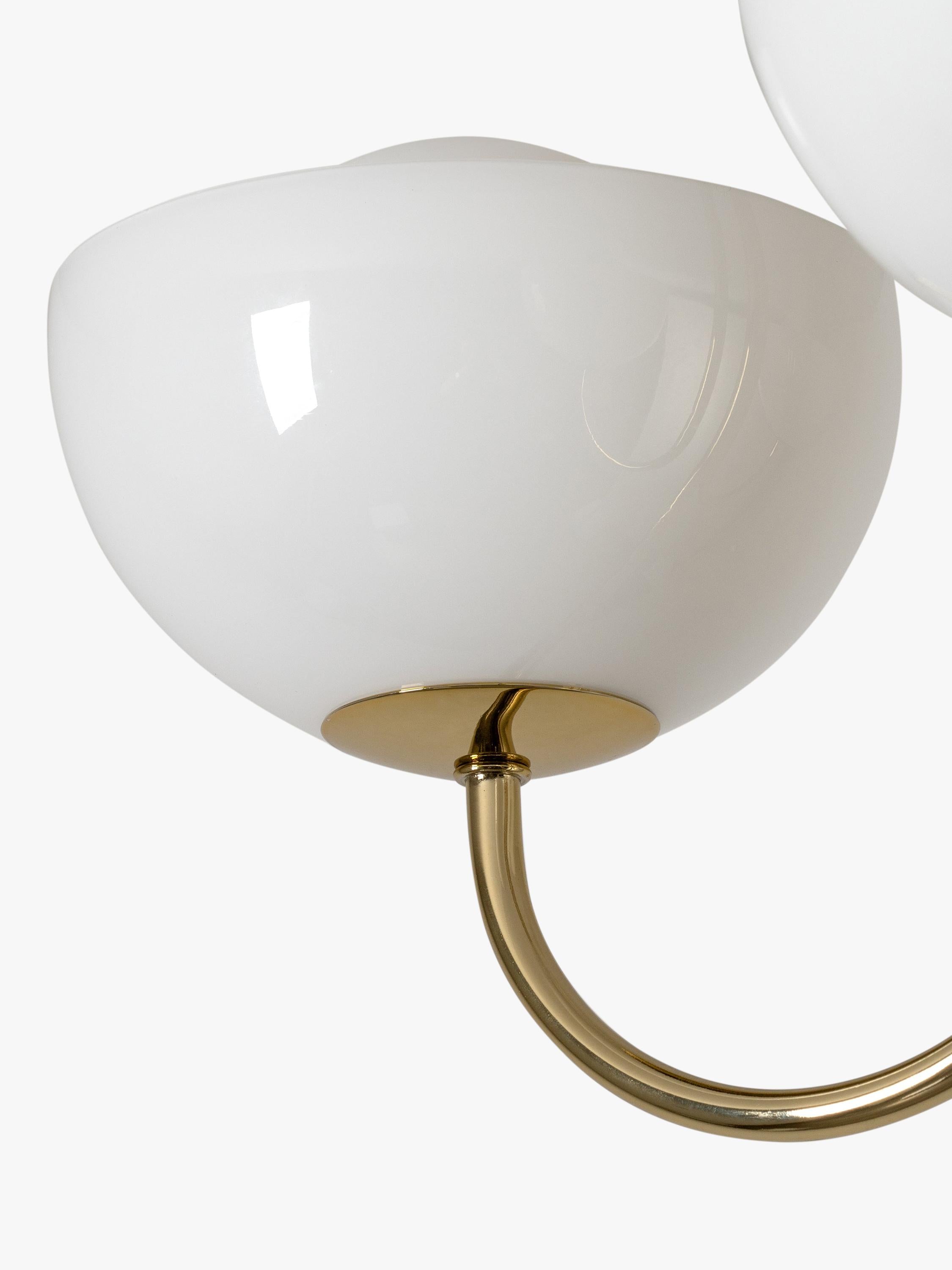 houseof glass bowl 3-arm ceiling light, UK version