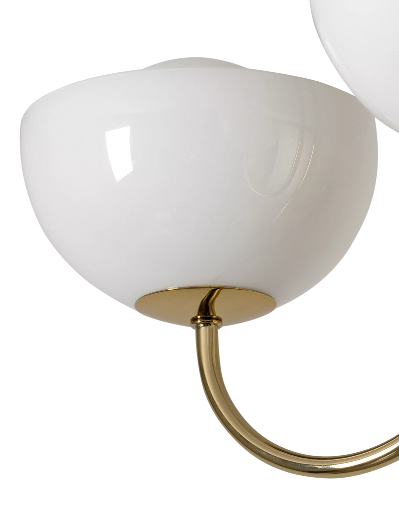 houseof glass bowl 3-arm ceiling light, UK version