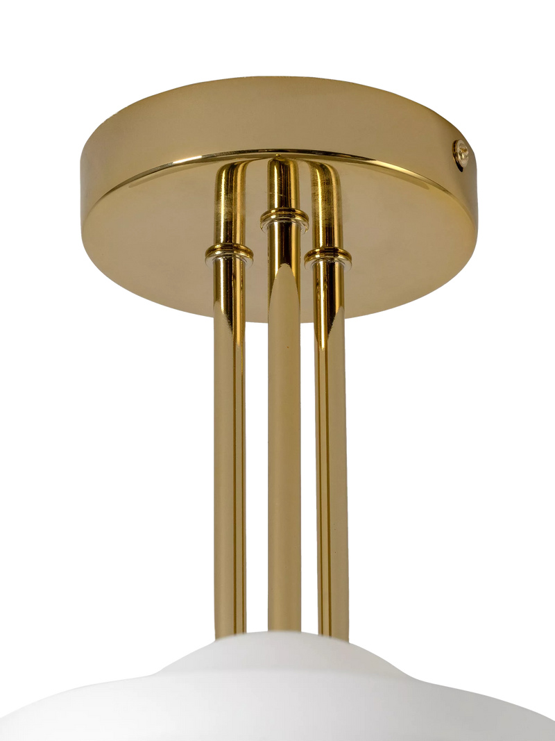 houseof glass bowl 3-arm ceiling light, UK version
