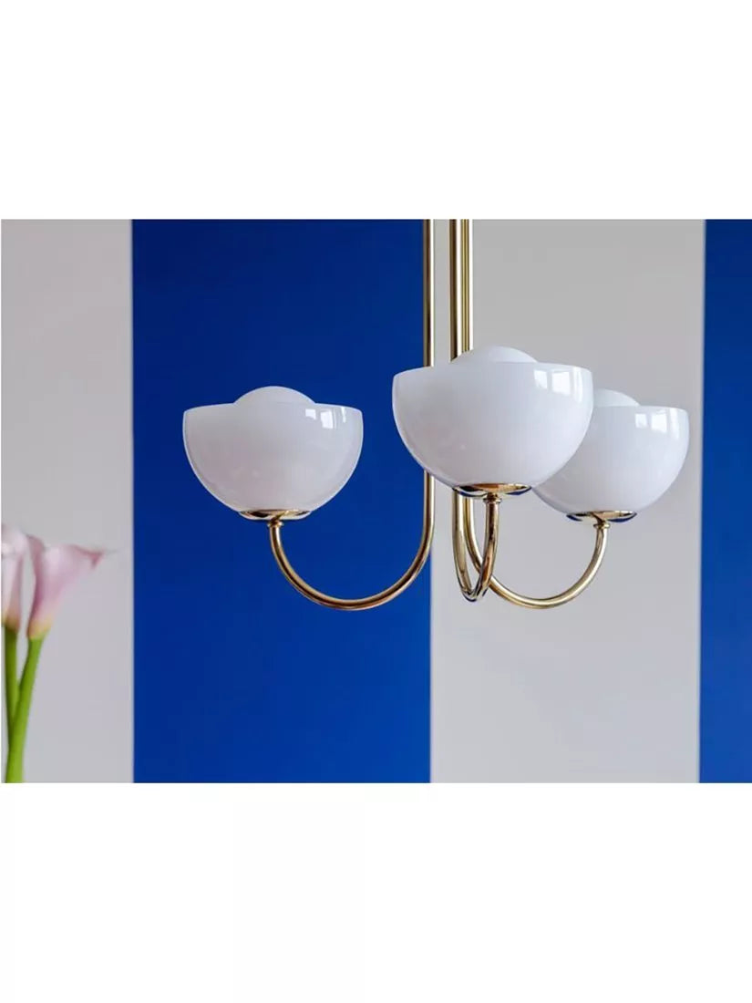 houseof glass bowl 3-arm ceiling light, UK version
