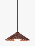 houseof Small Pleat Pendelleuchte mit fliederfarbener Auskleidung - Britisches Produkt