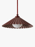 houseof Small Pleat Pendelleuchte mit fliederfarbener Auskleidung - Britisches Produkt