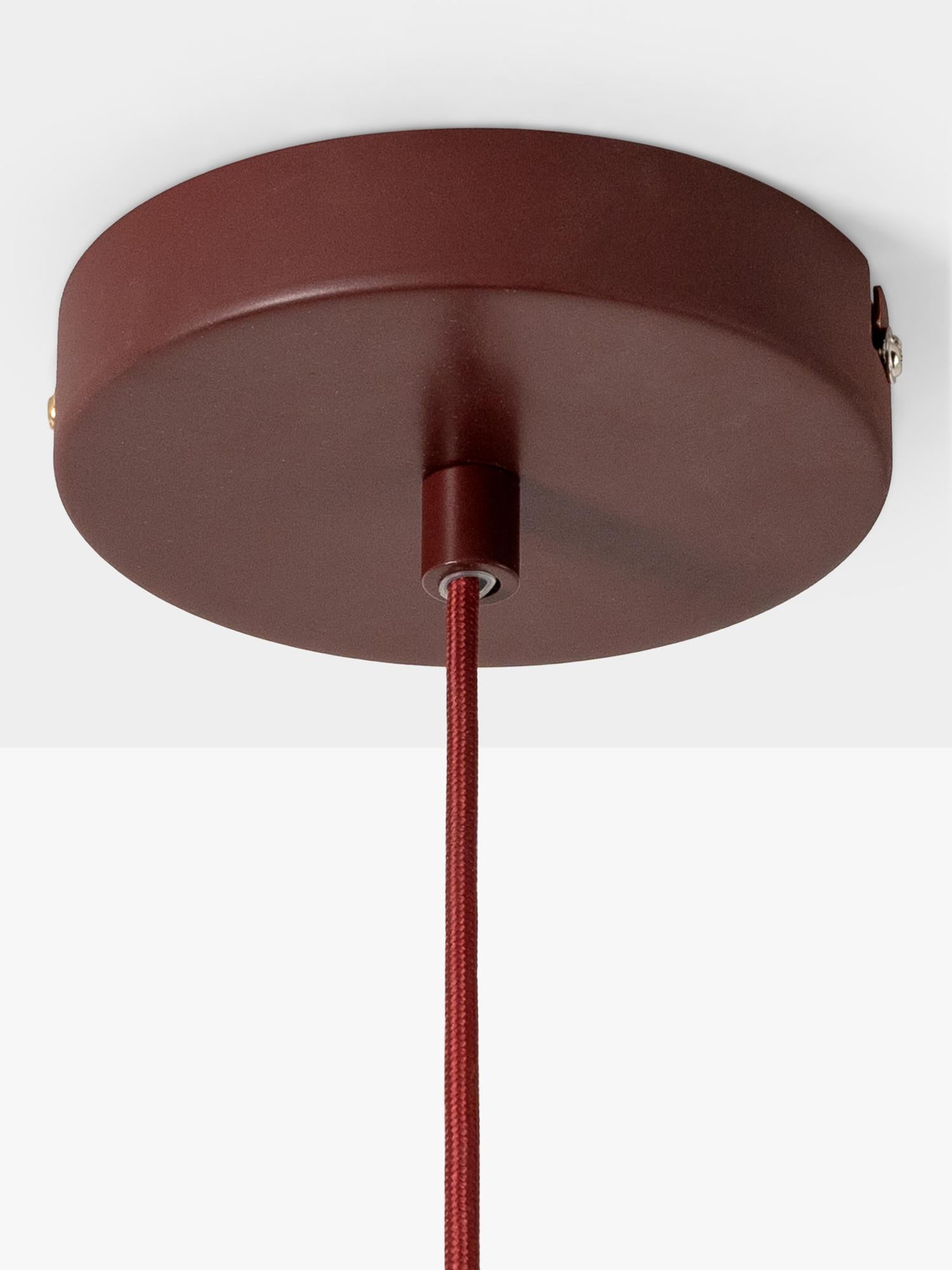 houseof Small Pleat Pendelleuchte mit fliederfarbener Auskleidung - Britisches Produkt