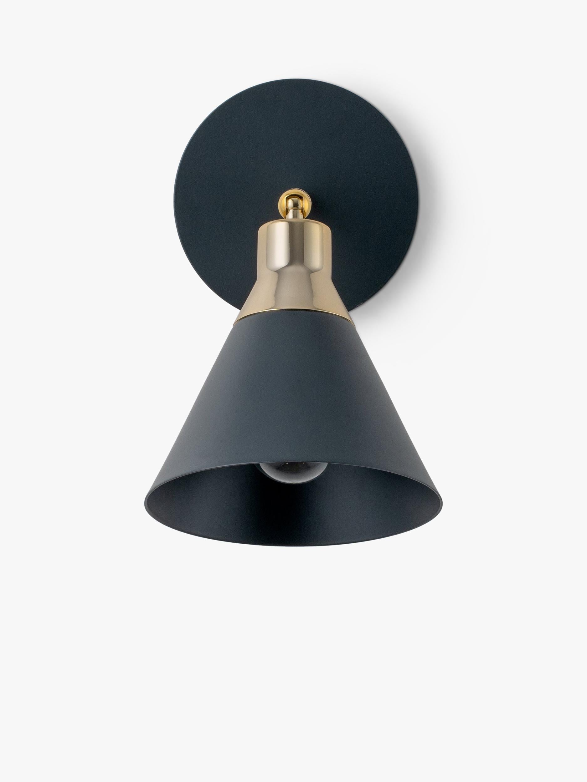 Houseof matte cone wall light charcoal, UK version