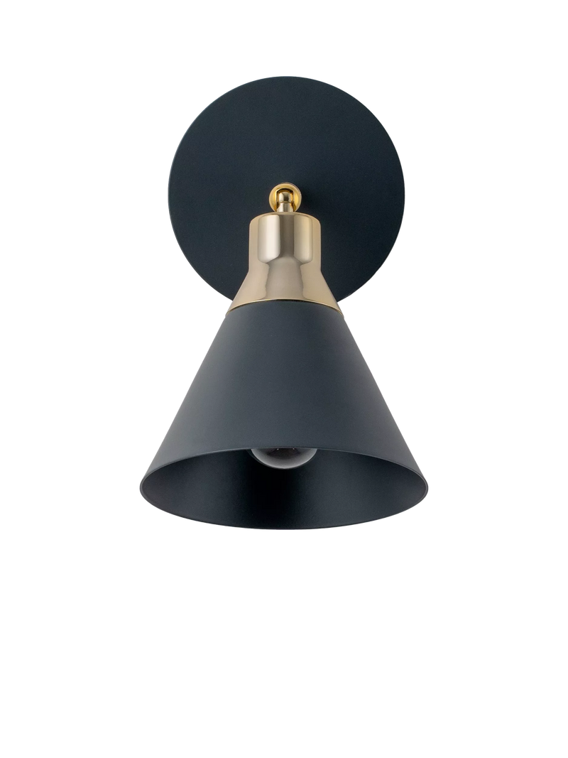 Houseof matte cone wall light charcoal, UK version