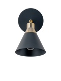 Houseof matte cone wall light charcoal, UK version