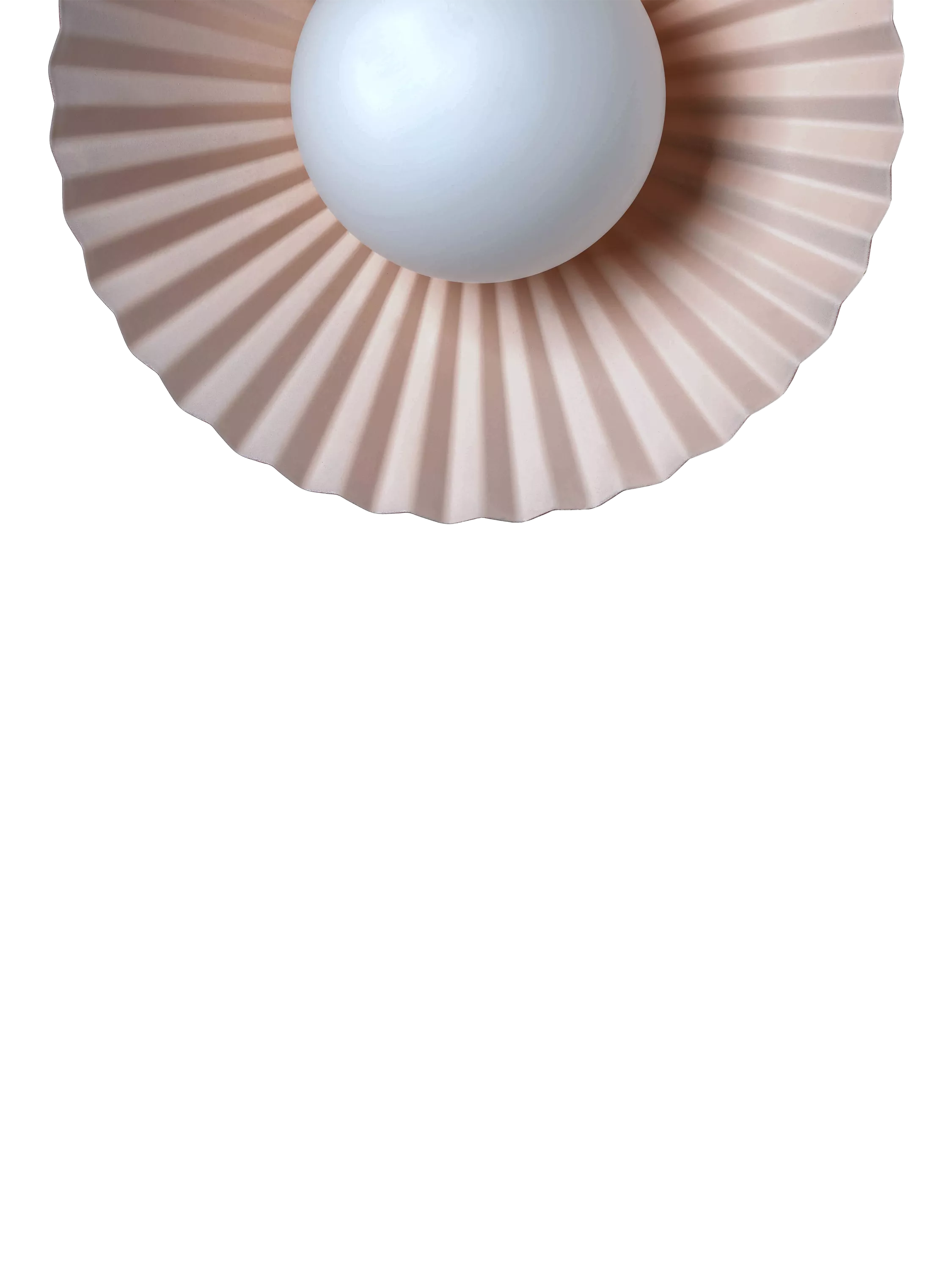 houseof Flush Pleated Wall Light Burgundy (British brand)