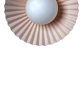 houseof Flush Pleated Wall Light Burgundy (British brand)