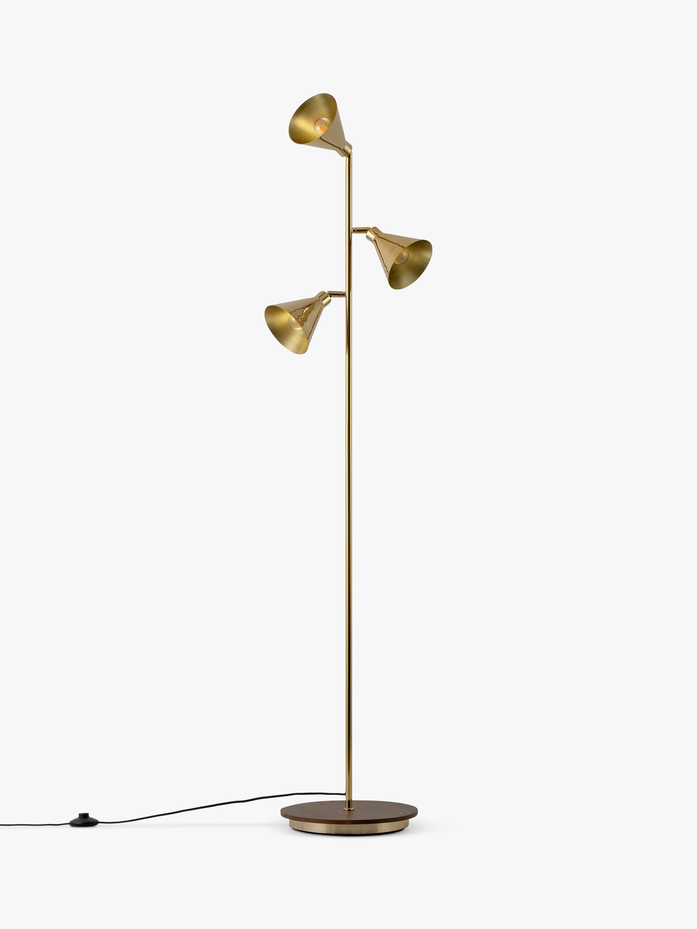 houseof Cone 3-Arm Floor Lamp brass - British product