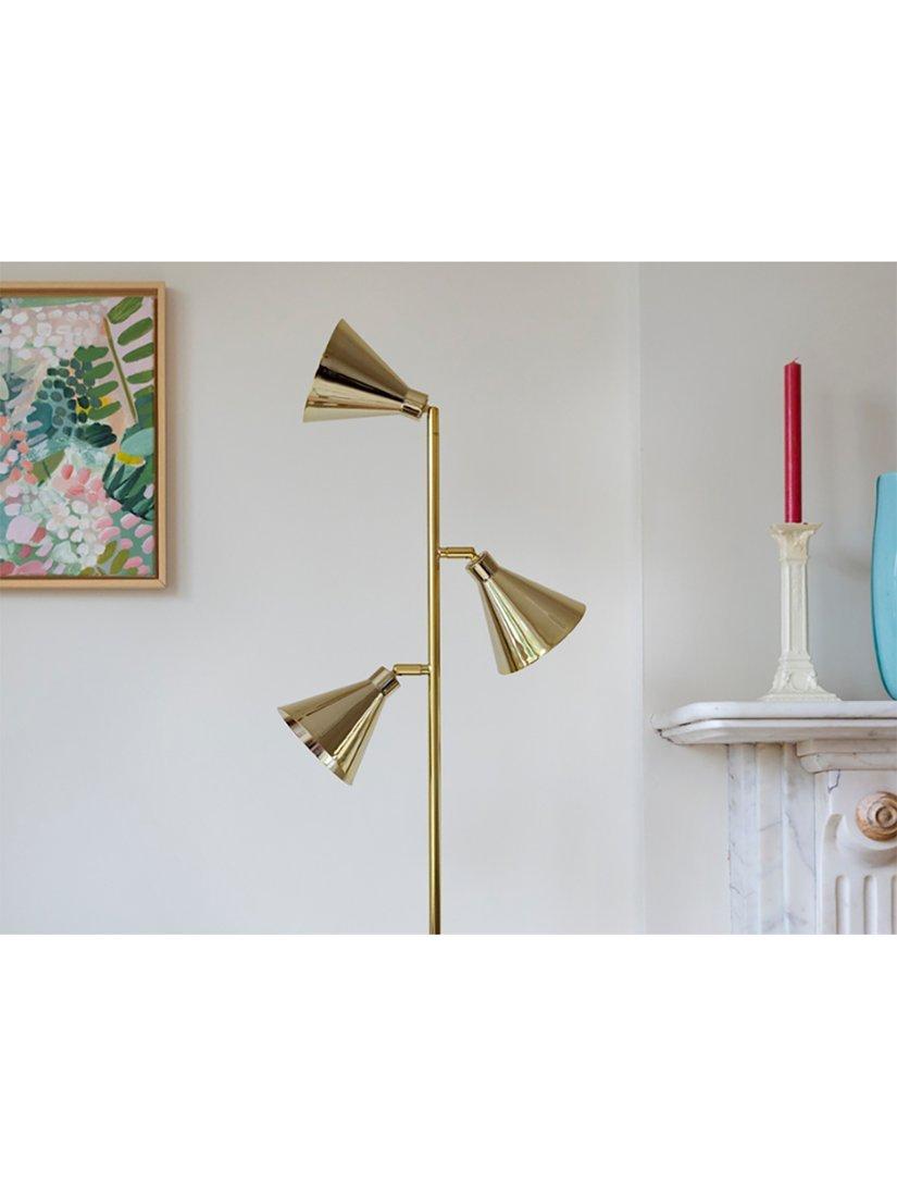 houseof Cone 3-Arm Floor Lamp brass - British product