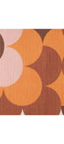 Orla Kiely Retro Flower Stripe Cushion - Canyon